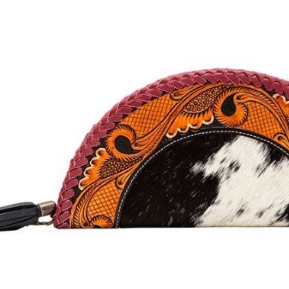 Cattle Drive Half-Moon Clutch Wallet